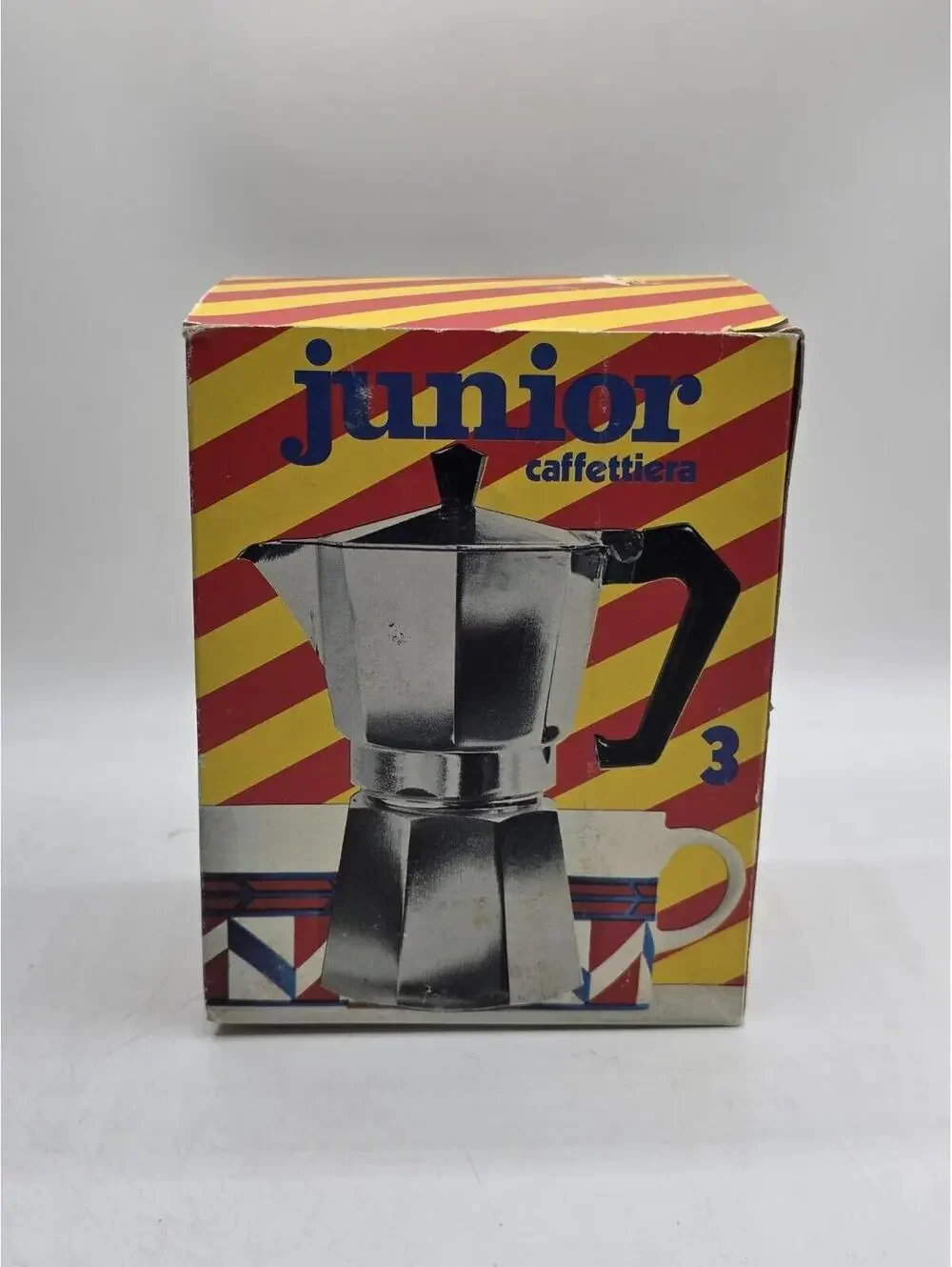 Vintage Junior Express Moka Pot | 3-Cup Espresso Maker | Made in Italy